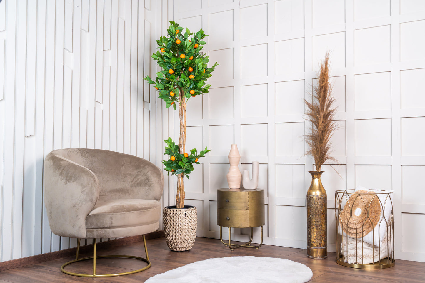 NeverLeafs Sinaasappel kunstboom 170 cm - Mediterrane uitstraling