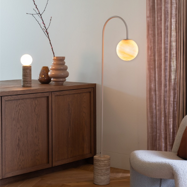 it's about RoMi Vloerlamp Tivoli. zand sfeer afbeelding