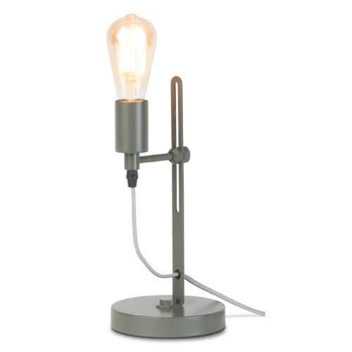 Tafellamp ijzer Seattle h.40xb.16cm verstelbaar, grijsgroen