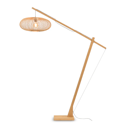 Vloerlamp Cango bamboe nat.h.207cm/kap 60x25cm, naturel