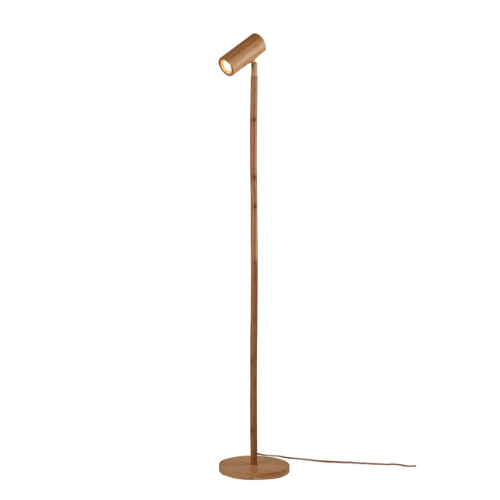 Vloerlamp bamboe Java h.141cm, LED3W GU10, naturel