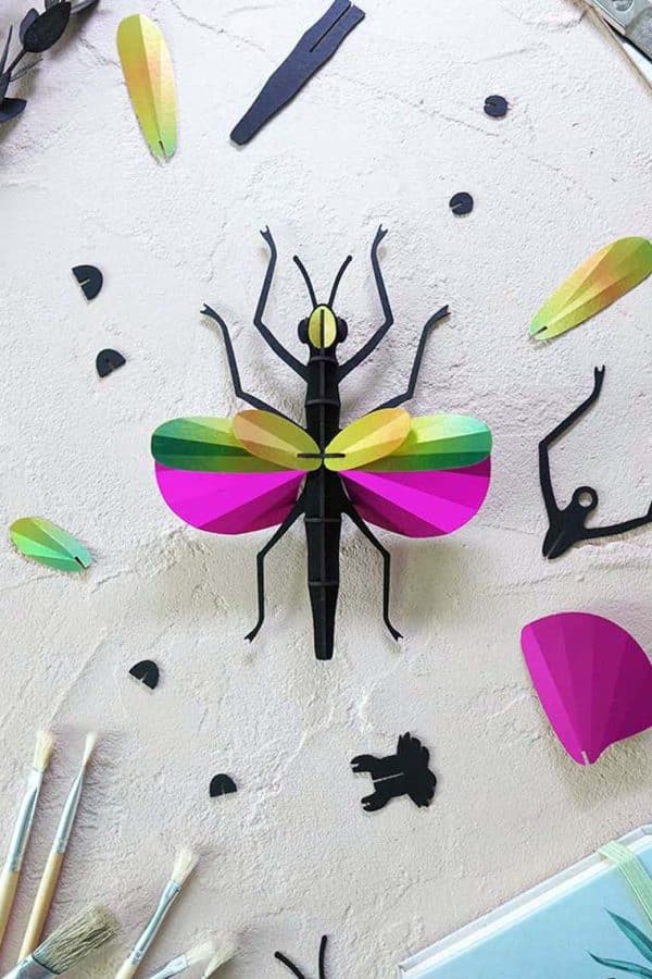 Assembli-Papier Stabheuschrecke