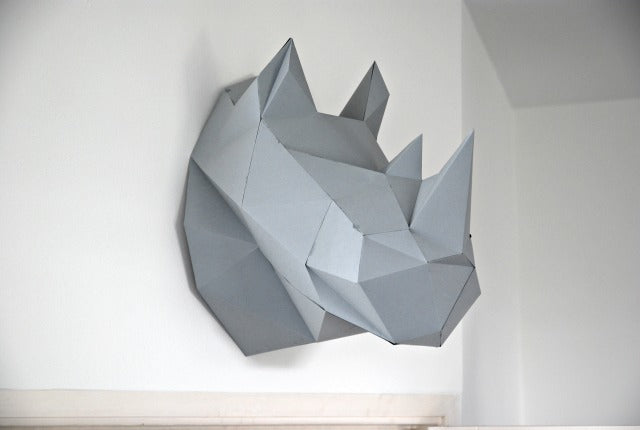 Nashorn-Papierbausatz zum Selberbauen