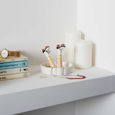 Balvi ring holder Happy Legs retro ceramic