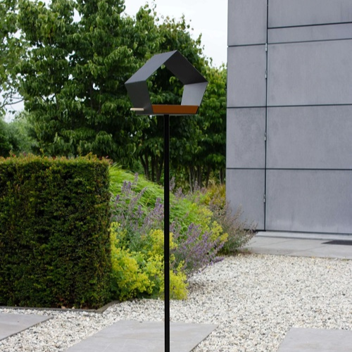 Heeej! Big Diamond Vogelvoeder op stok grijs met bruin buiten