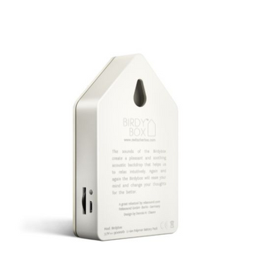 Relaxound birdybox jesmonite wit achterkant
