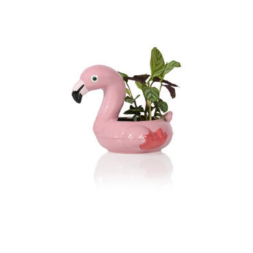 Bitten Floaty Flamingo snackschaal of bloempot roze