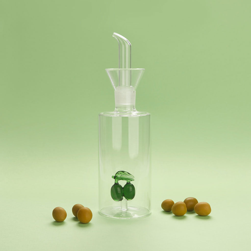 Balvi olive oil bottle 350 ml glass with glass olive