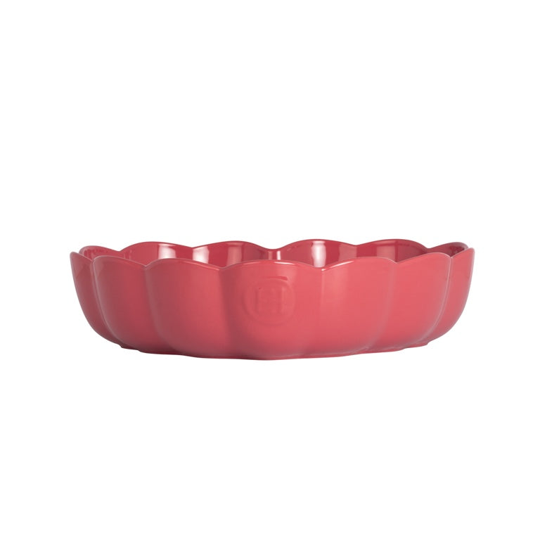 Emile Henry Madeleine Kuchenform Herz gewellt - 265x245x65mm - Rose Candy