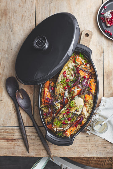 Emile Henry Papillote – 305 x 175 x 90 mm – Fusain