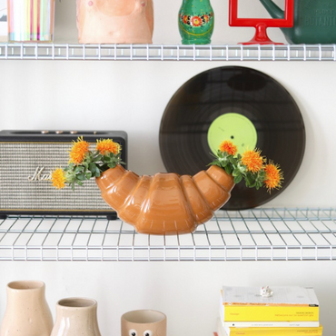 Fluid Market Croissant vaas met bloemen