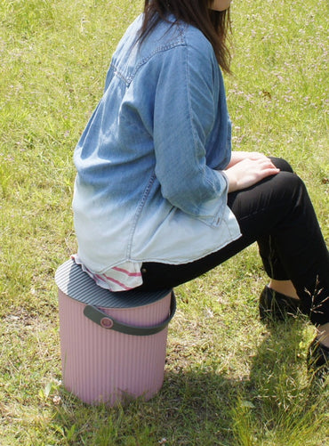 Hachiman Omnioutil Eimer L - Rosa/Grau