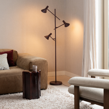 it's about RoMi Vloerlamp Izmir. burgundy sfeer