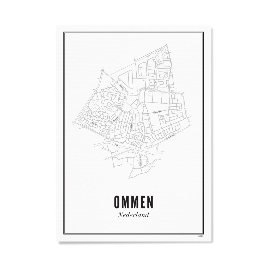Wijck poster Ommen A3 30 x 40