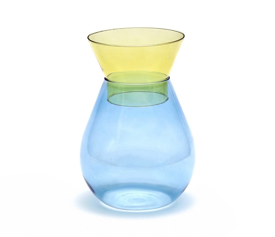 Peleg Design Zweifarbige Vase - Blau