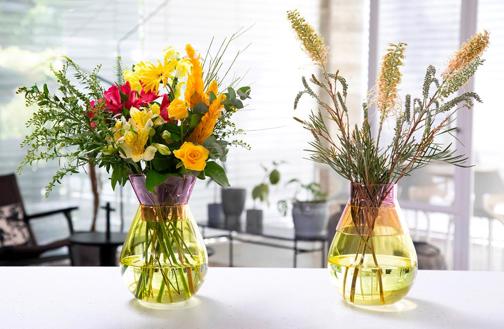 Peleg Design Zweifarbige Vase - Gelb