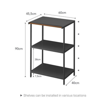 Yamazaki 3-tiered Storage Rack - Tower - Black