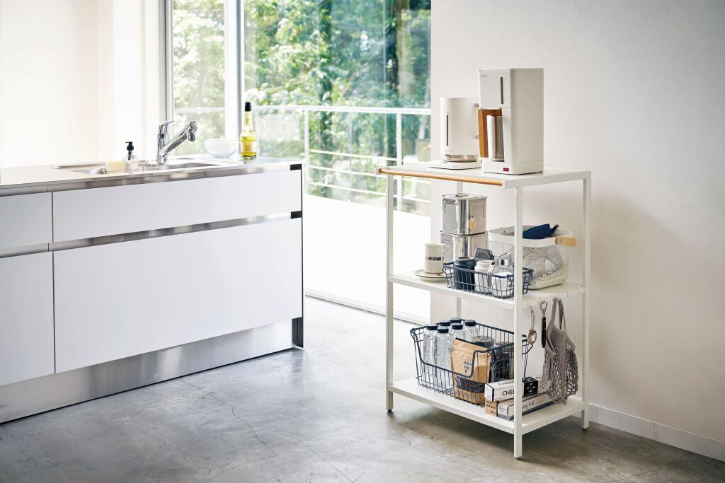 Yamazaki 3-stufiges Lagerregal - Tower - weiß