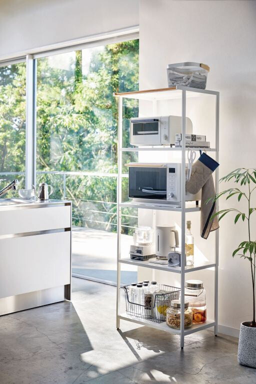 Yamazaki 5-stöckiges Lagerregal - Tower - weiß