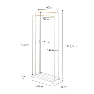 Yamazaki Garderobenständer - Tower - weiß