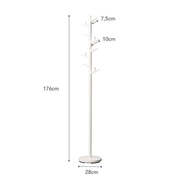 Yamazaki Branche Pole Standgarderobe - weiß