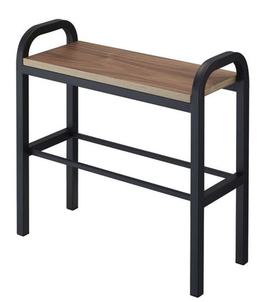 Yamazaki Schuhregal mit Holzregal - Turm - Schwarz