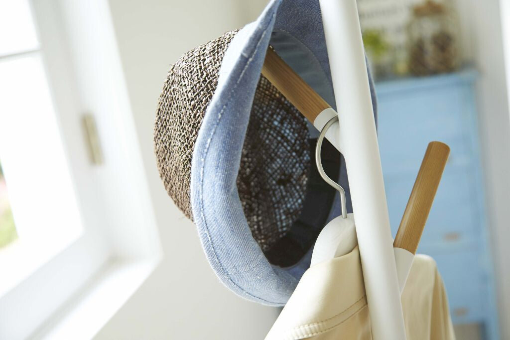 Yamazaki Plain Pole Garderobenständer weiß