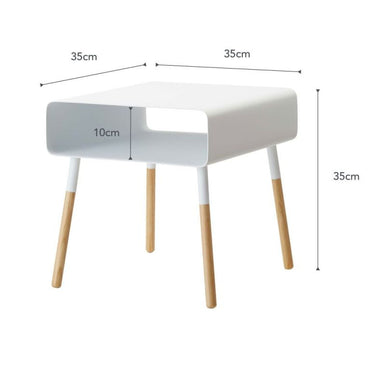 Yamazaki Low bijzettafel - Plain - wit afmeting