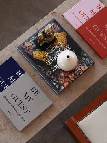 Printworks Gästebuch - Grau/Marineblau