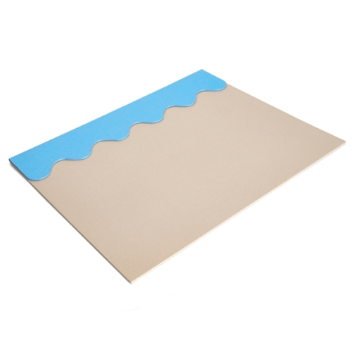 Printworks Desk Pad - Beige/Blue