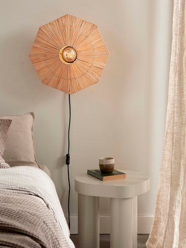 Good&Mojo Wandleuchte Panama dia. 45cm, natur