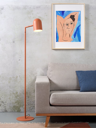 It's About Romi Stehleuchte Eisen Marseille H.141cm/Schirm rund H.17xDurchm.12cm, Terra