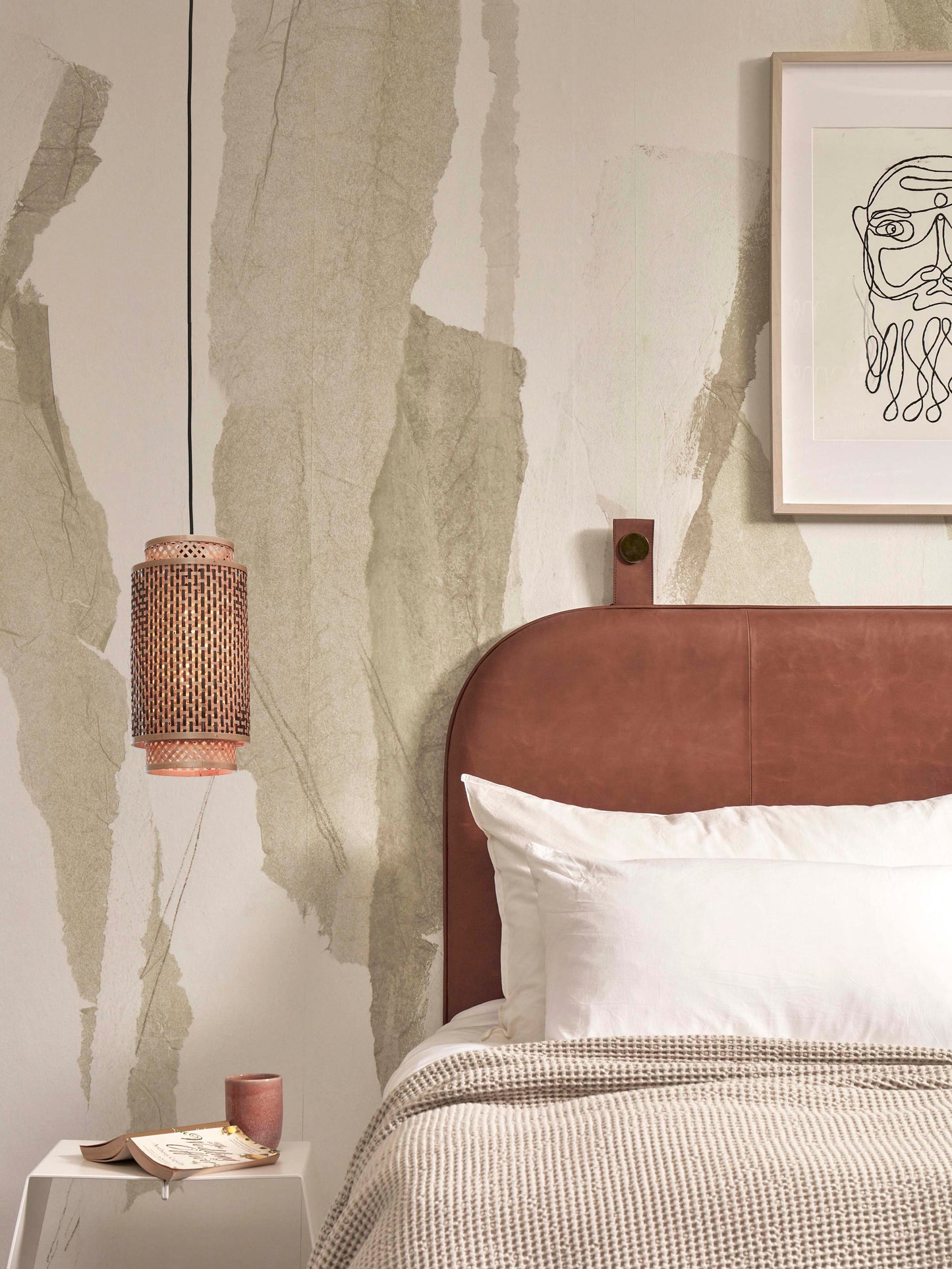 Good&Mojo Hängelampe Bhutan Bambus/Schirm Ø18xH.35cm schwarz/natur. L