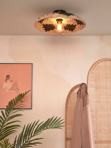 Good&Mojo Plafonniere Andros dia. 45cm, black/wet/white