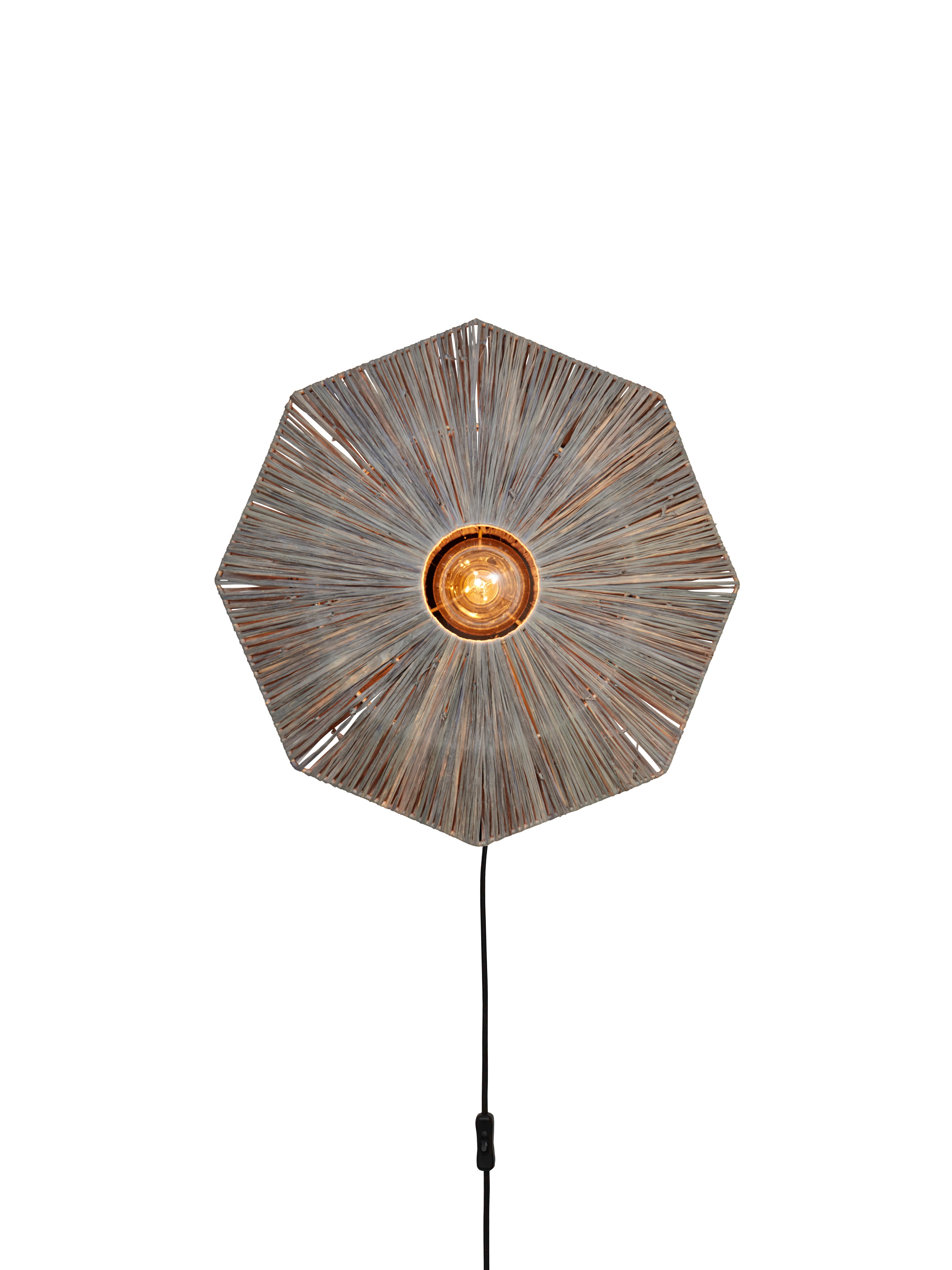 Good&Mojo Wandleuchte Panama dia. 45cm, dunkelgrau