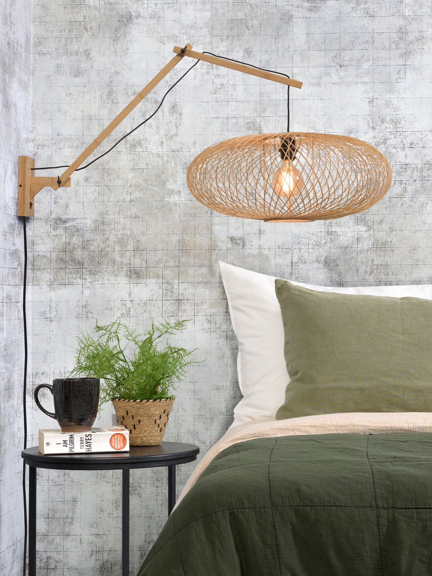 Good and Mojo Wall Lamp Cango natural/shade dia.60x25cm natural, L