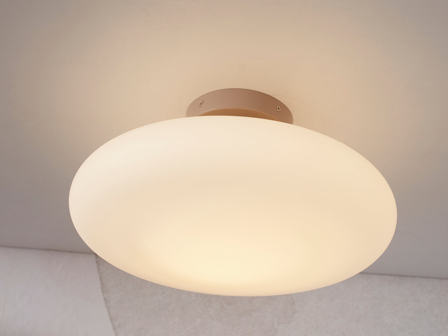 It's About Romi Ceiling lamp Sapporo glass white/sand, L