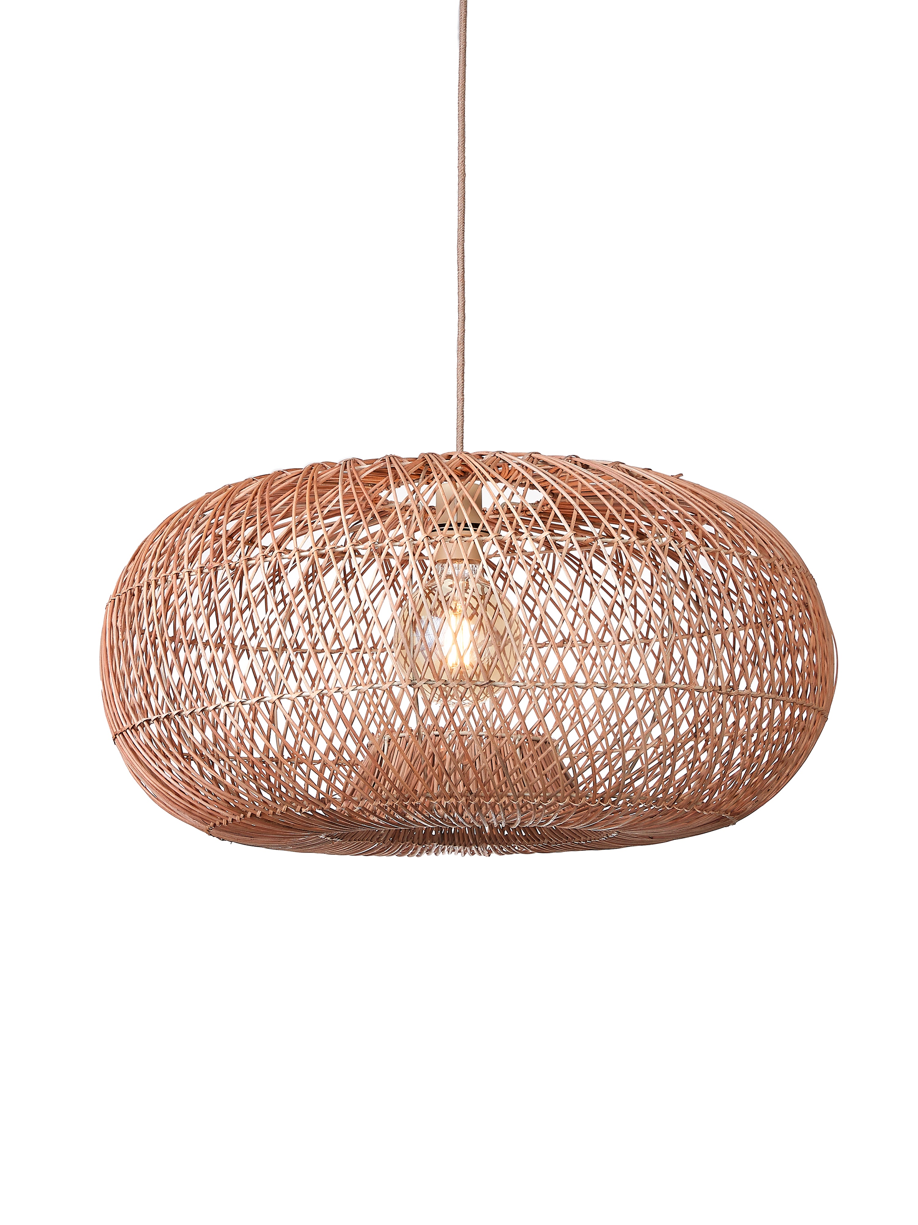 Good&Mojo Hanglamp Arizona bamboe/kap ø70xh.34cm naturel, L