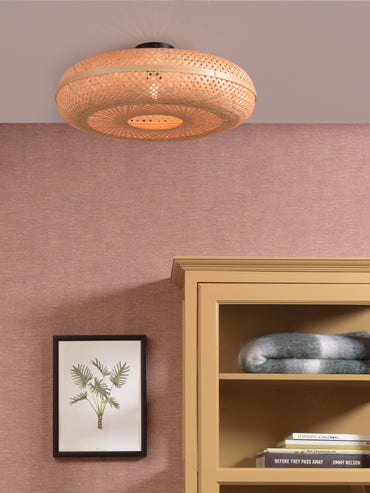 Good&Mojo Plafonniere Palawan bamboo 60x15cm natural, L