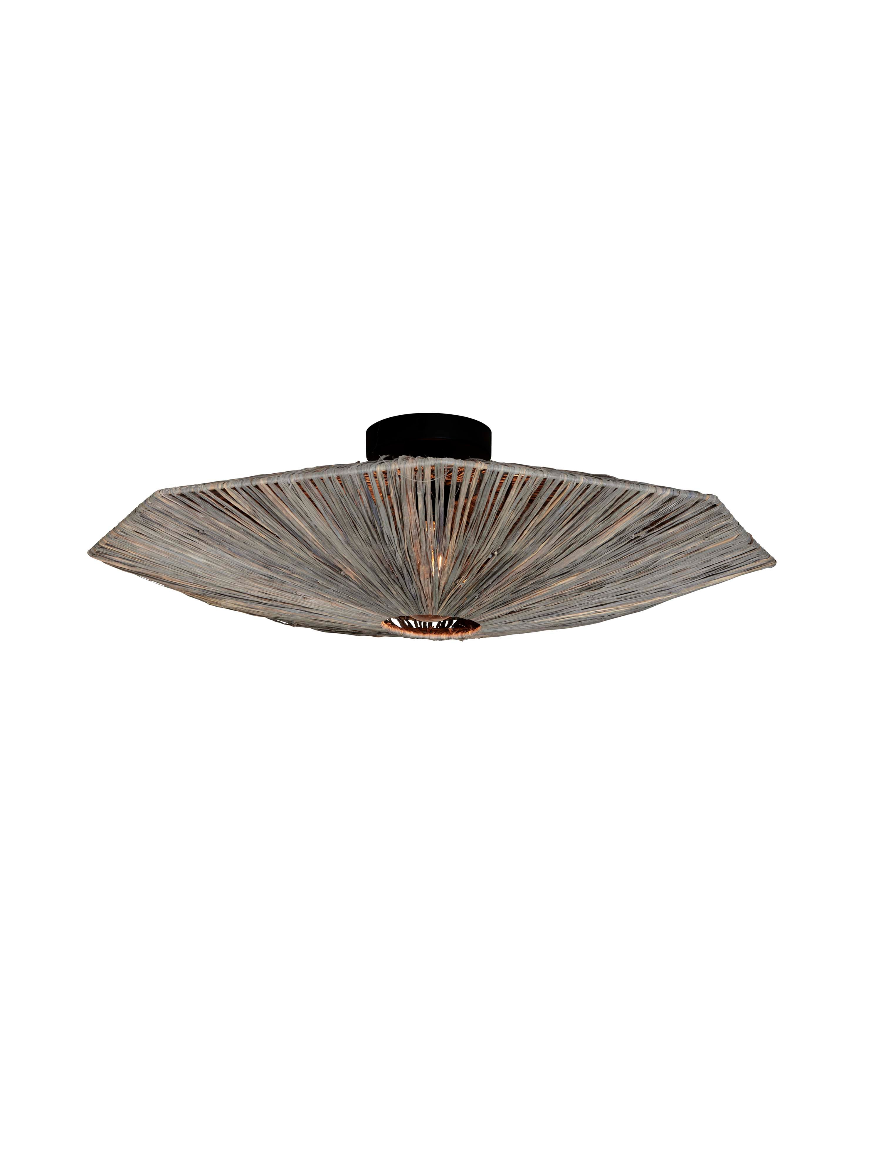 Good&Mojo Panama ceiling lamp, diameter 65cm, dark gray
