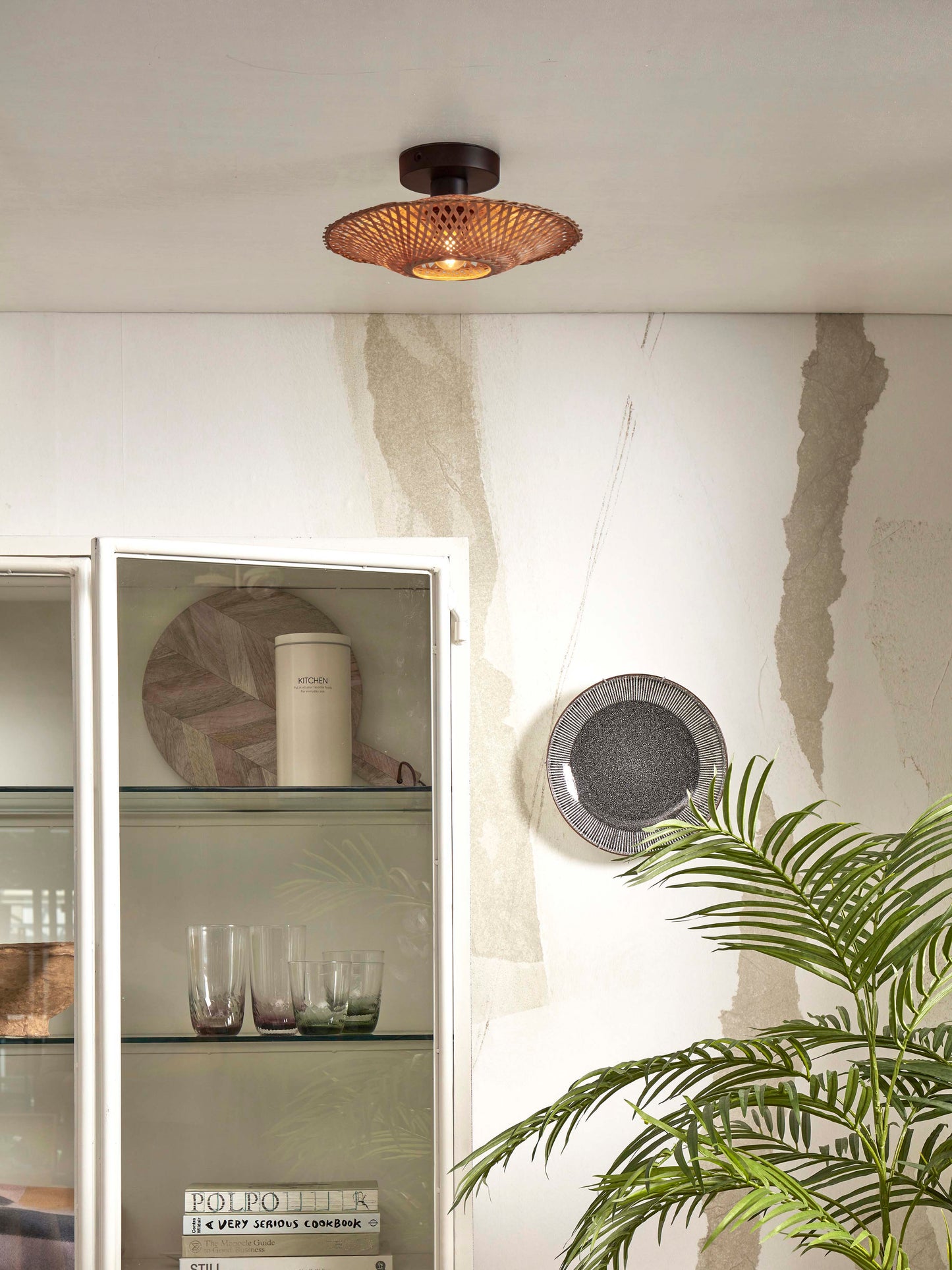 Good&Mojo Plafonniere Kalimantan Bambus XS Durchmesser 30x8cm. natürlich