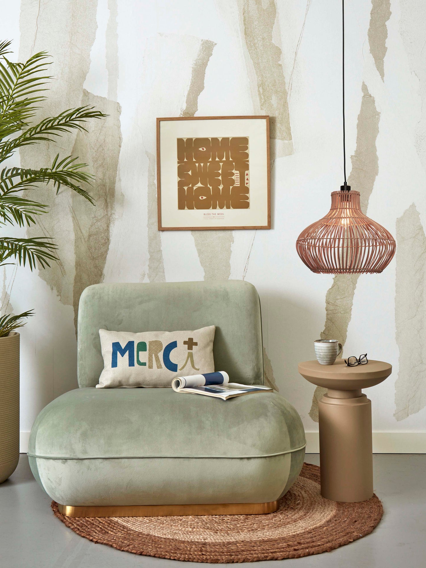 Good&Mojo Hängelampe Kalahari Rattan Ø42xh35cm natur