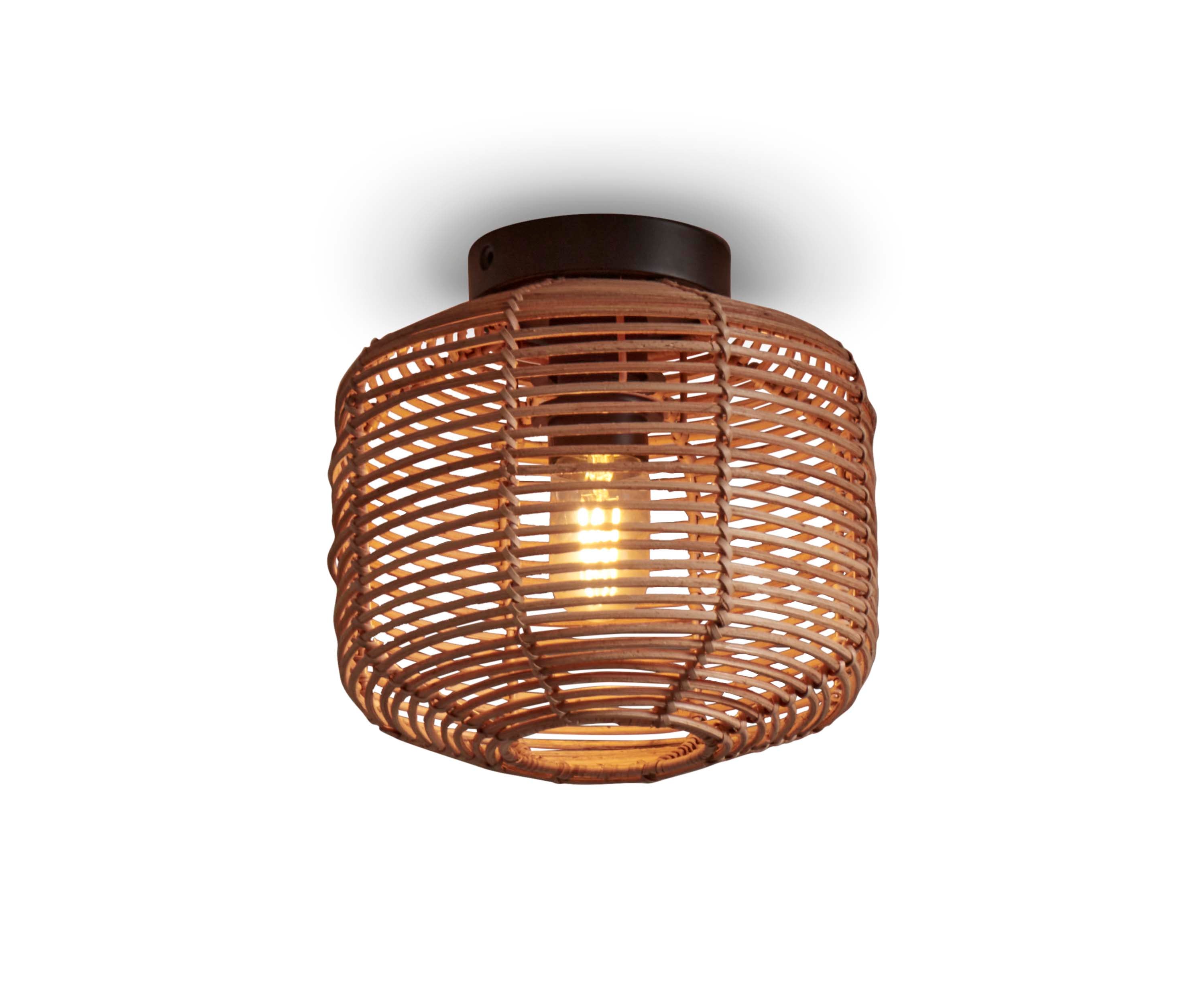 Good&Mojo Ceiling Lamp Tanami rattan dia.25xh.20cm. natural