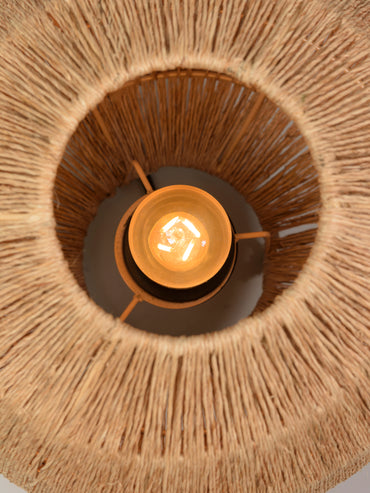 Good&Mojo Tischleuchte Iguazu Jute/Kugel 32xh.36cm natur, L