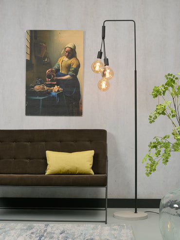 It's About Romi Stehleuchte Eisen/Zement Oslo H.190xB.48cm für 3 Lampen, schwarz