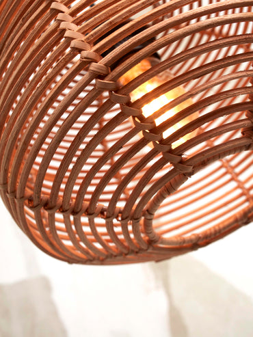 Good&Mojo Hängelampe Tanami Rattan Durchmesser 25 x Höhe 20 cm. natürlich