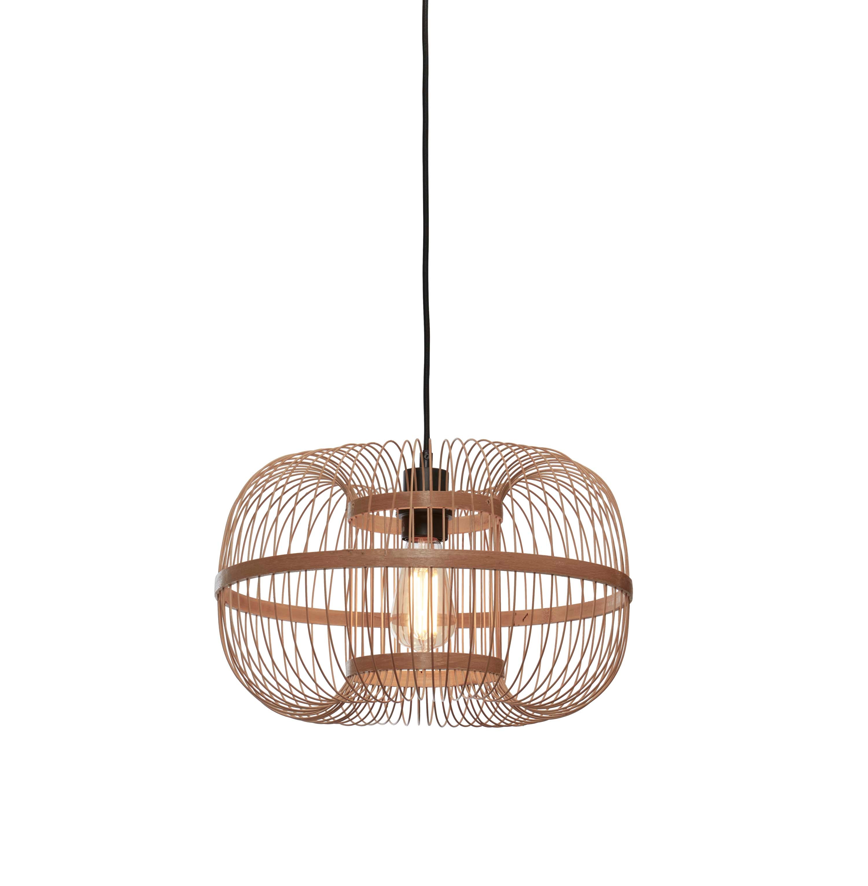 Good&Mojo Hängelampe Hokkaido S Bambus H.25xDm.38cm. natürlich