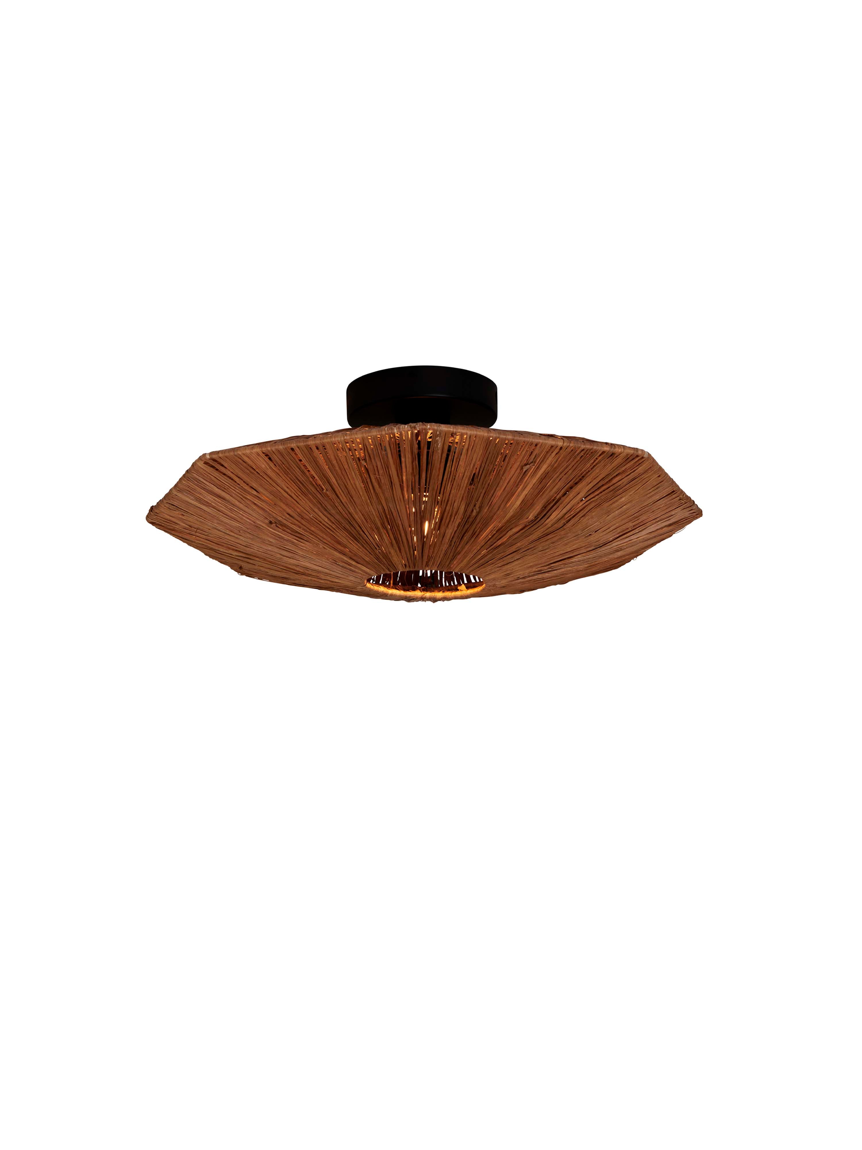 Good&Mojo Panama ceiling lamp, diameter 45cm, brown