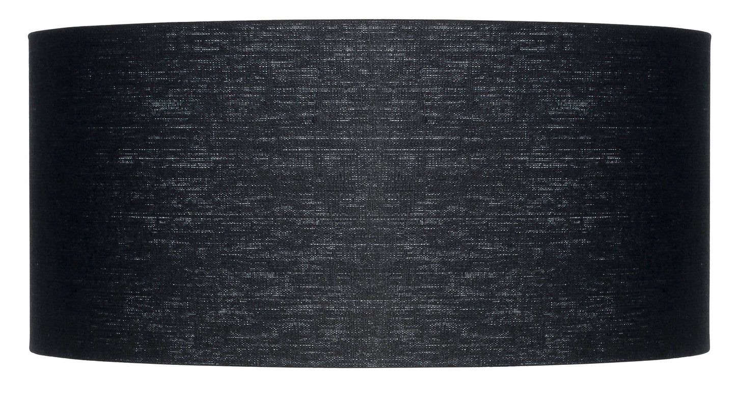 Good&Mojo Vloerlamp Andes bamboe h.176cm/kap 47x23cm eco linnen, zwart