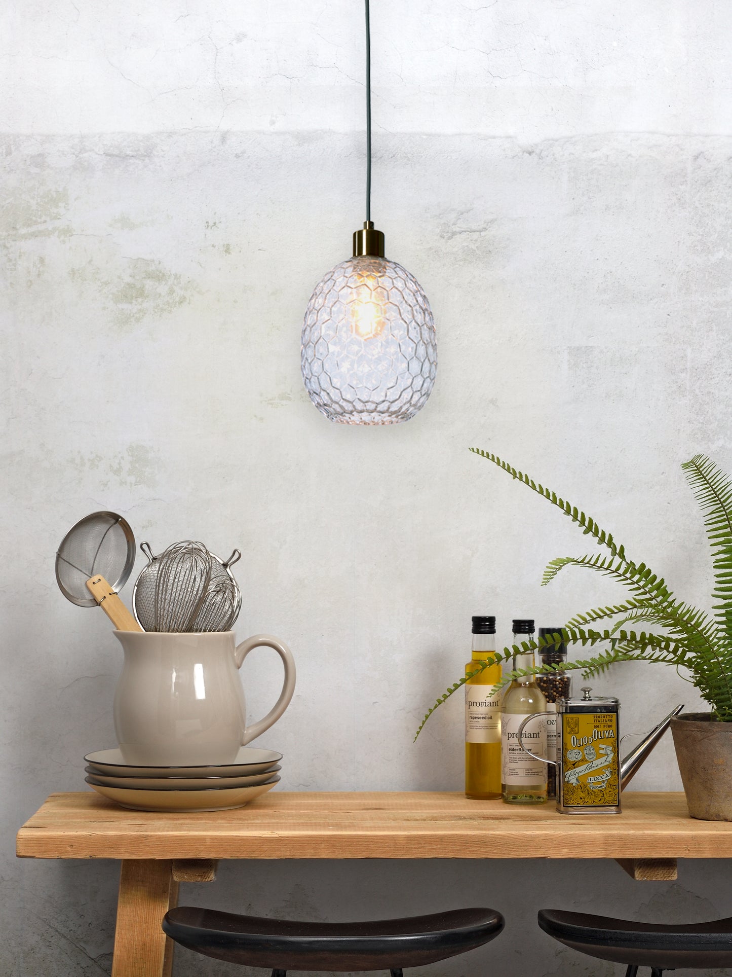 It's About Romi Hängelampe Glas Venice oval, transp.